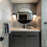 Modern Black Globe Sconce - 2 Light